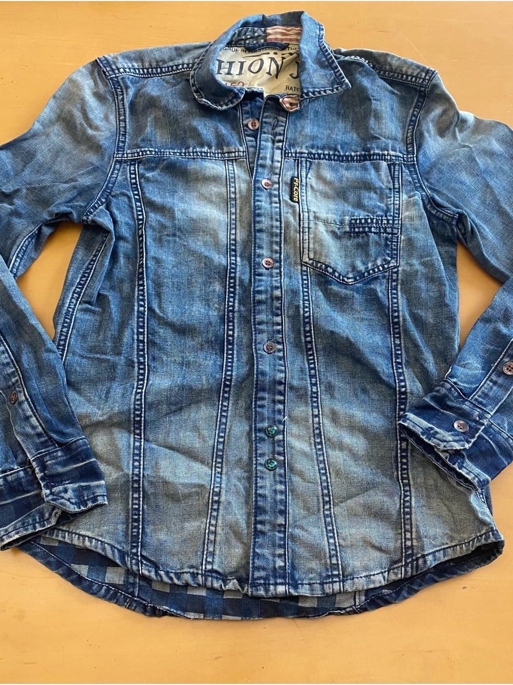 VinThe World Of Wind Amsterdam Couture Fashion Jeans Jean Jacket Shirt M Unisex